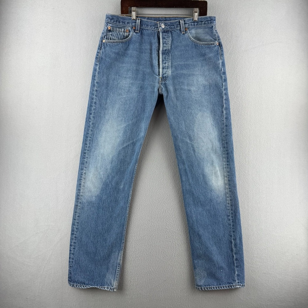 Vintage Levis Jeans Mens 38x36 (Fits 35x32) 501 XX Shrink to Fit Made in USA 90s